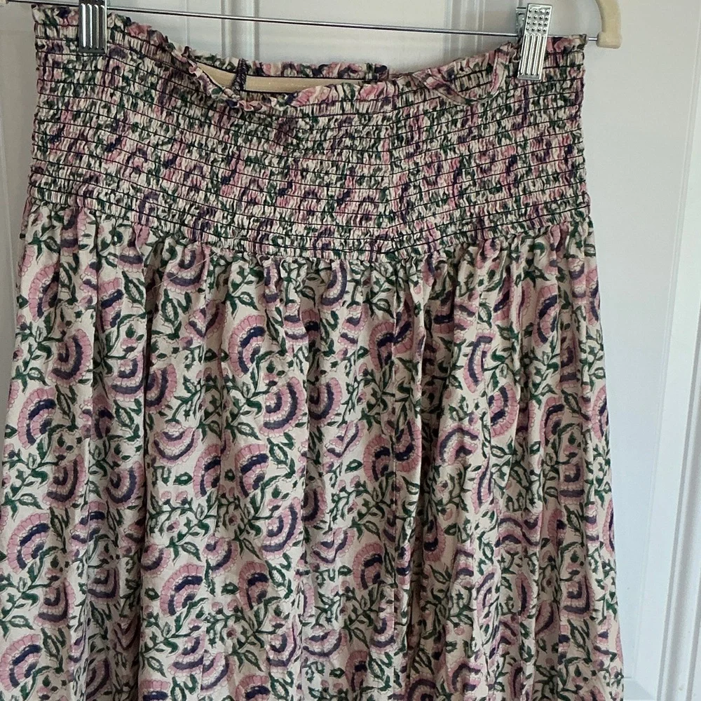 Floral Pink and Blue Maxi Skirt that can also be worn as a dress - Picture 2 of 13